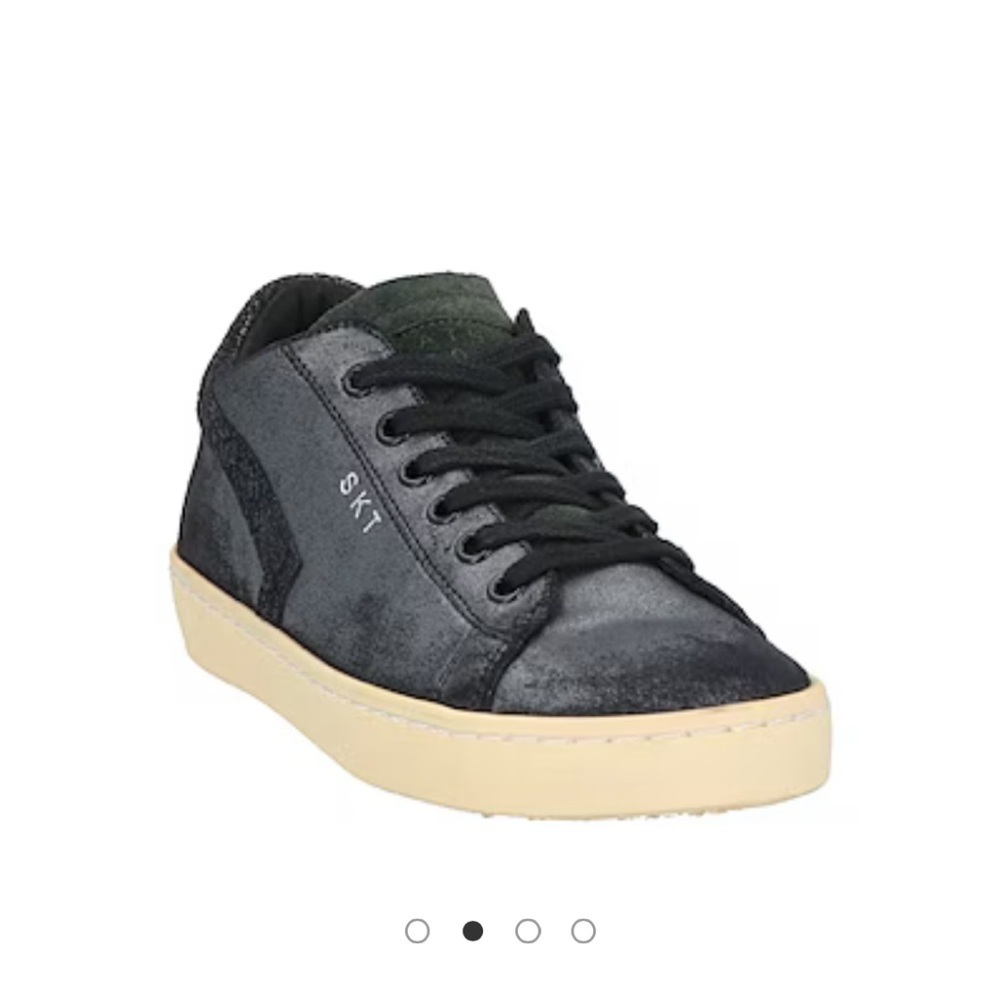 Leather Crown Black Sneakers High-Top Lace-Up